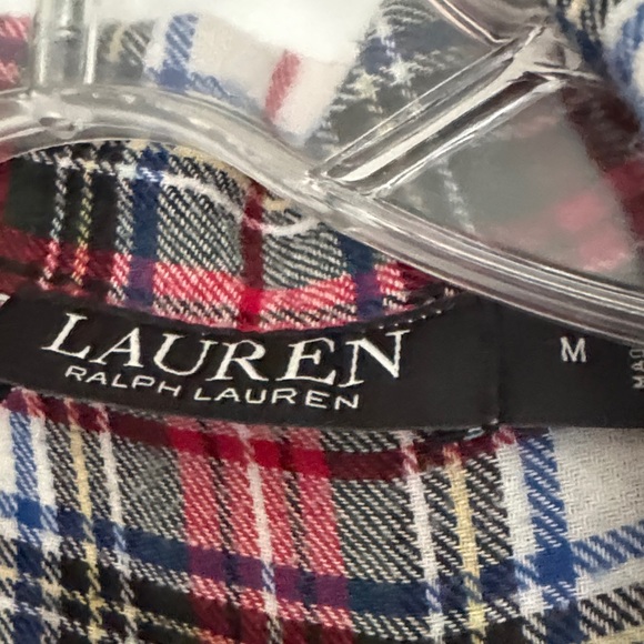 Ralph Lauren Red and Black Plaid Pajama Set - Picture 4 of 6